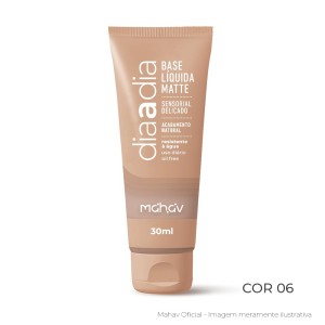 Base Líquida Matte Dia a Dia Cor 06 Mahav