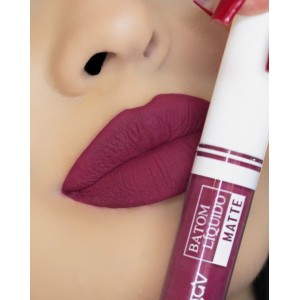 Batom Líquido Matte Mahav Bordô