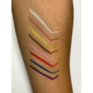 Caneta Delineadora Com Glitter Prata Playboy