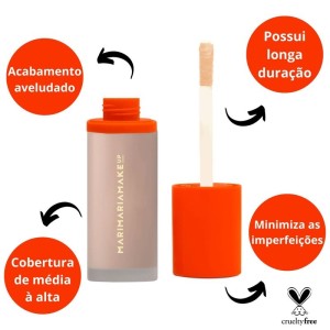 Base e Corretivo Velvet Skin Matte Nude Mari Maria 25 g