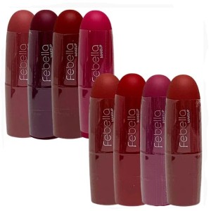 Kit 8 Batom Bastão Matte Pop Cors Febella