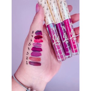 Kit 8 Batom Líquido Lip Matte Grupo A Febella