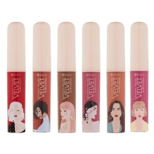 Kit 6 Batom Líquido Velvet Aveludado Dalla
