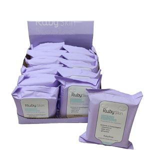 Box 12 Lenço Demaquilante Ruby Skin Ruby Rose