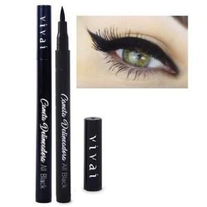 Kit 12 Caneta Delineadora a Prova D´Água Preta Vivai