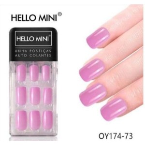 Kit Unhas Postiças Autocolantes c/ 24 Hello Mini OY174-73