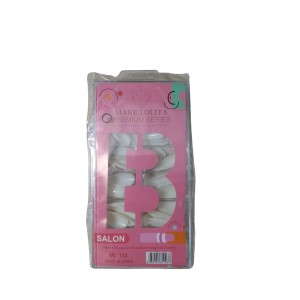 Kit Unhas Postiças Salon ML-103 Almond Bilansy c/100