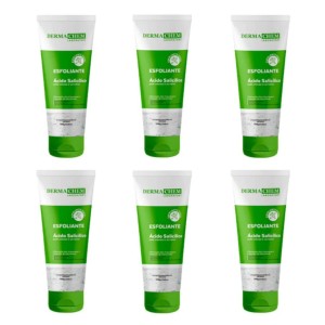 Box 6 Gel Esfoliante Enzimático Pele Oleosa Dermachem 100 G