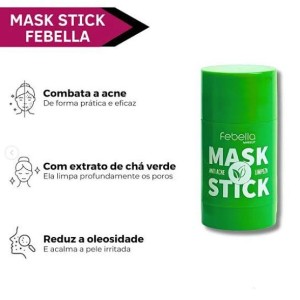 Máscara Facial Mask Stick Limpeza Anti Acnce Febella