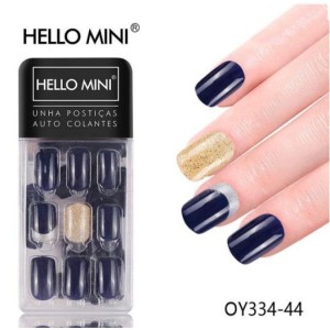 Kit Unhas Postiças Autocolantes c/ 30 Hello Mini OY334-44
