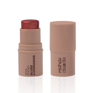 Blush Iluminador Stick Pocket Heart Dia a Dia Mahav