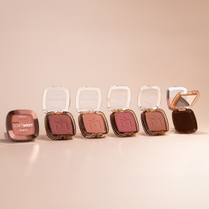 Kit 4 Blush Facial Compacto Soft Mist Dia a Dia Mahav