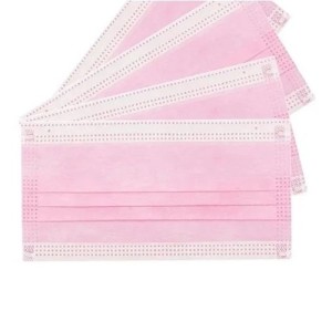 Kit 10 Máscara Cirúrgica Descartável Tripla Camada Rosa Mundial Fênix