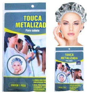 Touca Metalizada para Cabelo Plast Leo