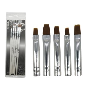 Kit 5 Pincel Reto Hello Mini para Unhas Artísticas KIT170