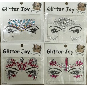 MÁSCARA COM STRASS PARA CARNAVAL CARTELA GLITTER JOY