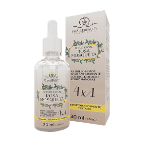 Sérum Facial Rosa Mosqueta 4 em 1 Phállebeauty 30 ml