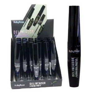 Box 24 Delineador Líquido Preto Ruby Rose HB-8406