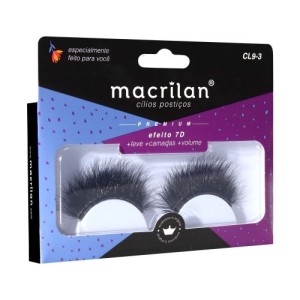Cílios Postiços Macrilan Linha Premium 7D - CL9-3