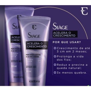 Condicionador Acelera Crescimento Siàge Eudora 200 ml