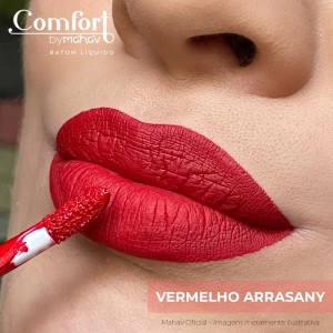 Batom Líquido Comfort Mahav Vermelho Arrasany