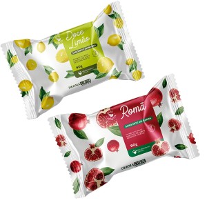 Kit 2 Sabonete em Barra Doce Limão e Romã Dermachem 90 g