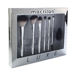 Pincel Kit Macrilan Luxe c/ 6 Premium Brush ED002