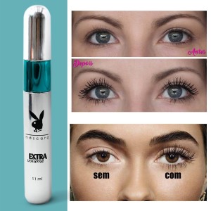 Box 24 Máscara de Cílios 2 em 1 Extra Volume Techno Playboy