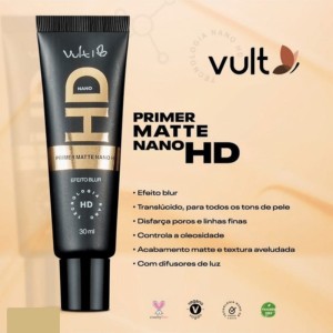 Primer Matte Nano HD Efeito Blur Vult 30 ml
