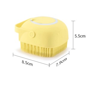 Esponja de Silicone com Dispenser p/ Shampoo Sabonete