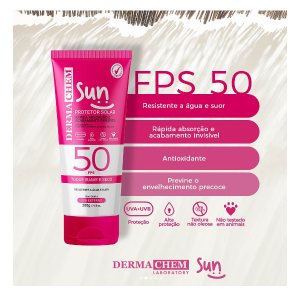 Protetor Solar FPS 50 Sun Dermachem 120 g
