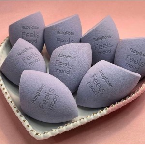 Kit 8 Esponja Angle Blend Feels Mood Ruby Rose HB-S02