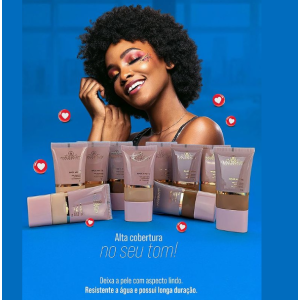 Kit 6 Base Líquida Matte Phállebeauty 30 g