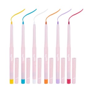 Kit 6 Lápis Retrátil Colorido Melu Ruby Rose