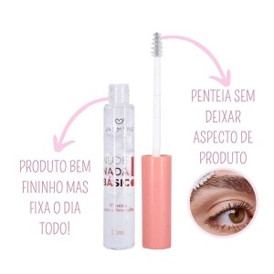 Máscara p/ Sobrancelha Incolor Nude Nada Básico Jasmyne