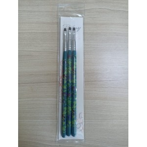 Kit 3 Pincel para Unhas em Gel Reto Bilansy