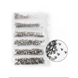 Strass Cinza p/ Decoração de Unhas e Outros