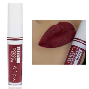 Batom Líquido Matte Mahav Grená