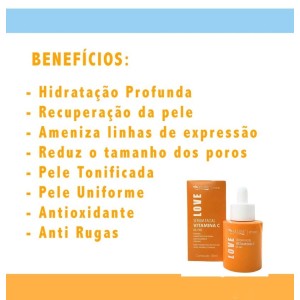 Sérum Facial Vitamina C 10 em 1 Max Love 30 ml
