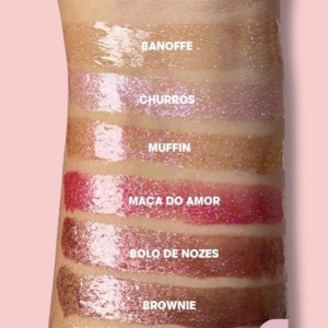 Kit 6 Gloss Labial Melu Ruby Rose