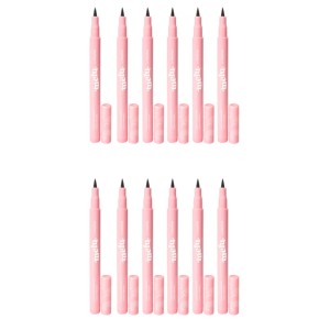 Kit 12 Caneta Delineadora Longa Duração Melu Ruby Rose