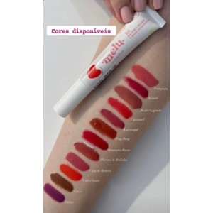 Batom e Blush 2x1 Melu CM03 Roda Gigante Ruby Rose