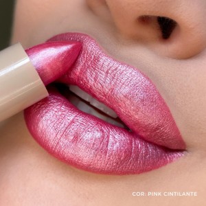 Batom Cintilante Dia a Dia Pink Shine Mahav