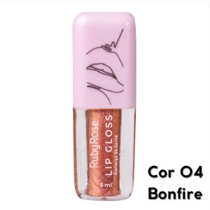 Lip Gloss 04 Bonfire Ruby Rose