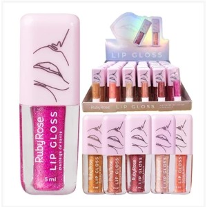 Box 36 Lip Gloss Manteiga de Karité Ruby Rose